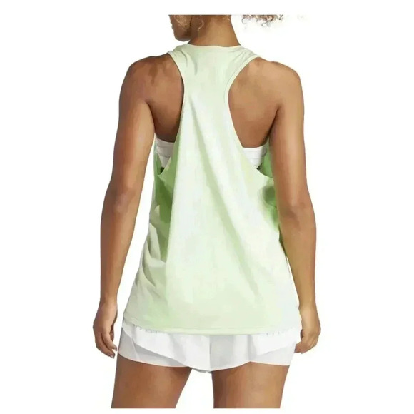 NWT Adidas Women's Athletic Training Tank Top Racer back Neon Green Size - Picture 3 of 5